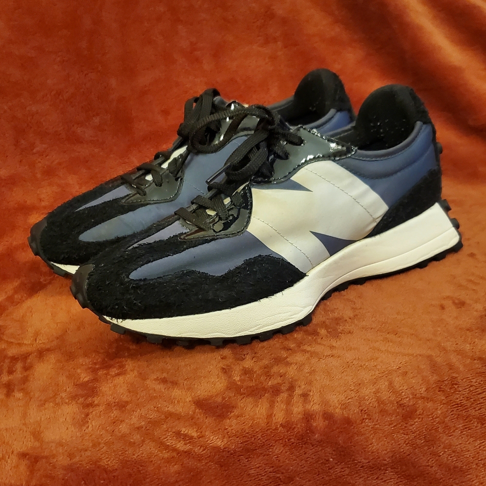 New Balance Navy Black White Retro Runner Sneakers
